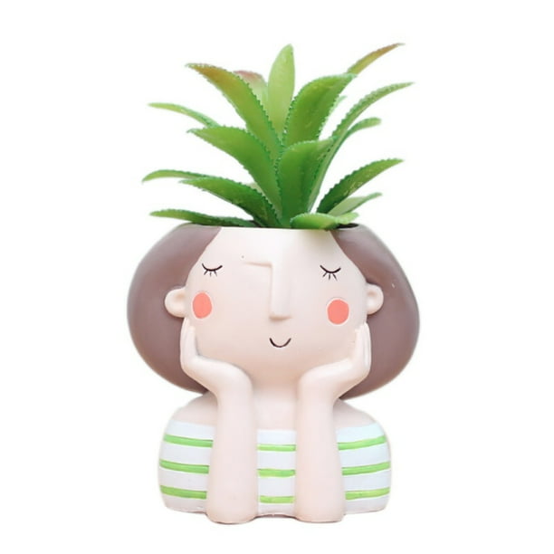 Succulent Plant Pot Cute Girls Flower Planter Flowerpot Small Garden Bonsai Pots